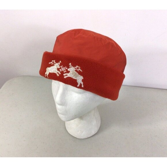 Bogner Accessories - Bogner Fleece Ski Hat Beanie Embroidered Deer Womens Medium